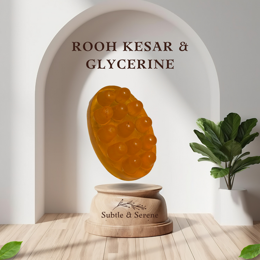 Rooh Kesar & Glycerine Soap – Luxurious Glow & Deep Hydration